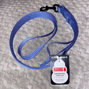 🐶 Kong Blue 6ft Traffic Dog Leash Collar Harness Pet Pets Ultra Durable Basic